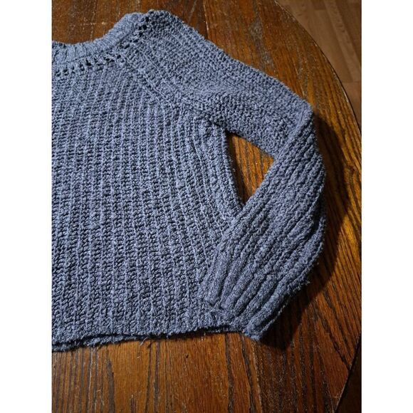 Medium Aeropostale Loose Knit Grey Long Sleeve  Sweater - Picture 2 of 5